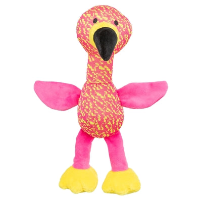 Afbeelding laden in galerijviewer, Trixie flamingo stof roze geel
