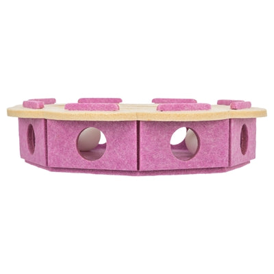 Afbeelding laden in galerijviewer, Trixie hole'n'roll bloem vilt roze beige
