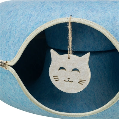 Afbeelding laden in galerijviewer, Trixie speeldonut vilt blauw
