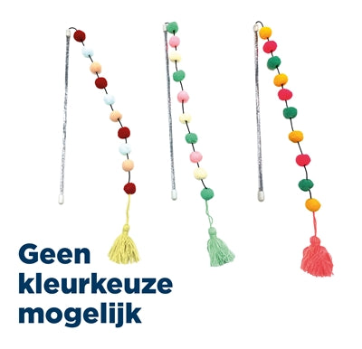 Afbeelding laden in galerijviewer, Croci kattenhengel pompom assorti
