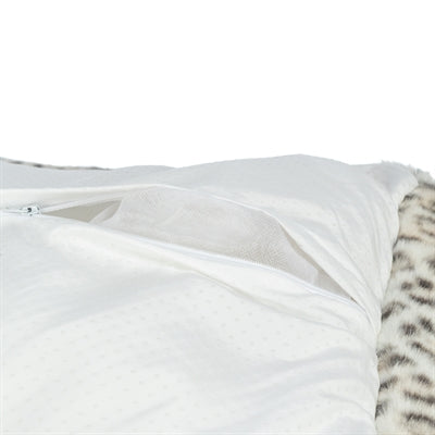 Afbeelding laden in galerijviewer, Trixie hondenmand leo hoekig panterprint creme
