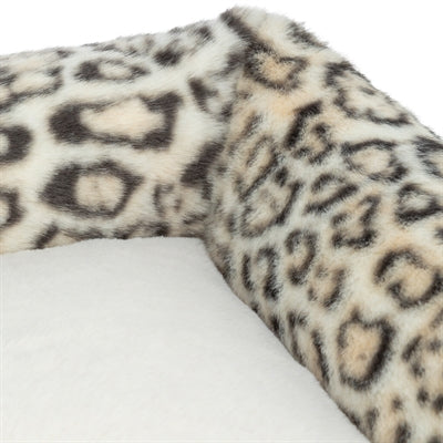 Afbeelding laden in galerijviewer, Trixie hondenmand leo hoekig panterprint creme
