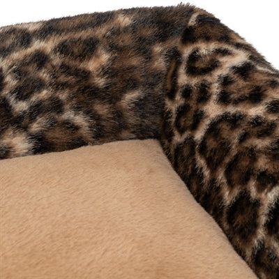 Trixie hondenmand leo hoekig panterprint bruin