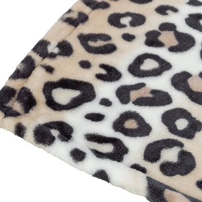 Afbeelding laden in galerijviewer, Trixie hondendeken leo softpluche panterprint creme

