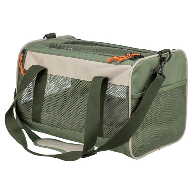 Afbeelding laden in galerijviewer, Trixie tas marlon maximaal 7 kg beige olijfgroen
