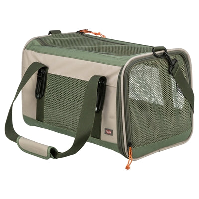 Afbeelding laden in galerijviewer, Trixie tas marlon maximaal 7 kg beige olijfgroen

