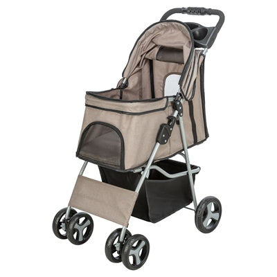 Afbeelding laden in galerijviewer, Trixie hondenbuggy maximaal 11 kg taupe
