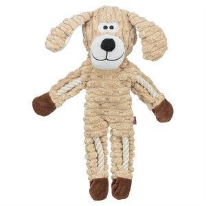 Trixie hond pluche met touw zand