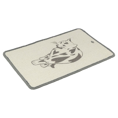 Trixie krabmat met print taupe
