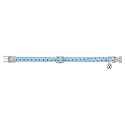 Afbeelding laden in galerijviewer, Trixie kattenhalsband stippen motief blauw
