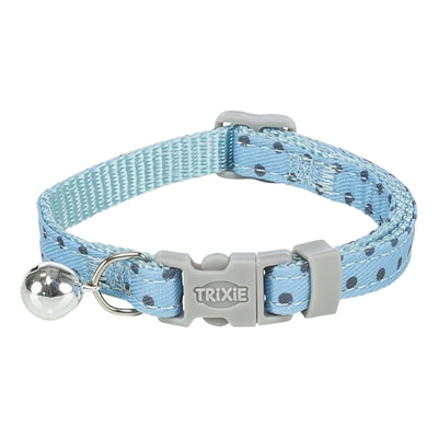 Afbeelding laden in galerijviewer, Trixie kattenhalsband stippen motief blauw
