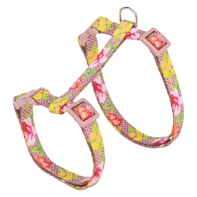 Afbeelding laden in galerijviewer, Trixie kattentuigje met riem bloemen motief assorti
