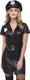 Smiffys fever sexy cop kostuum - sexy politie agente pakje zwart stretch - maat xs (32-34)