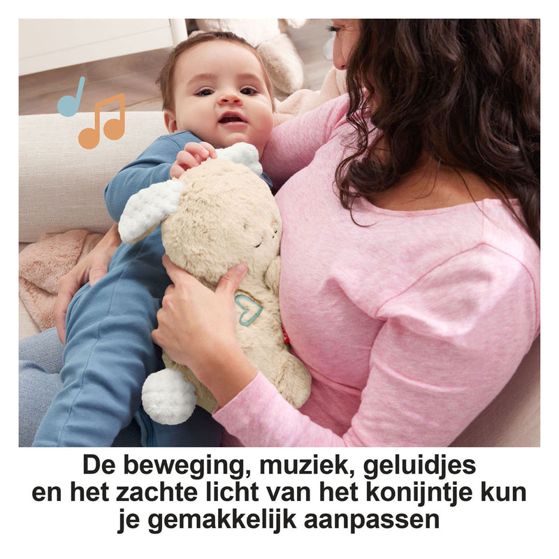 Afbeelding laden in galerijviewer, Fisher price rustgevend konijntje
