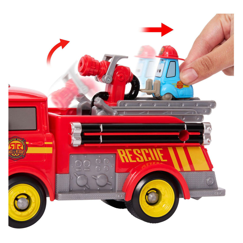 Afbeelding laden in galerijviewer, Mattel disney en pixar cars radiator springs racen en redden - brandweer - red en guido speelset
