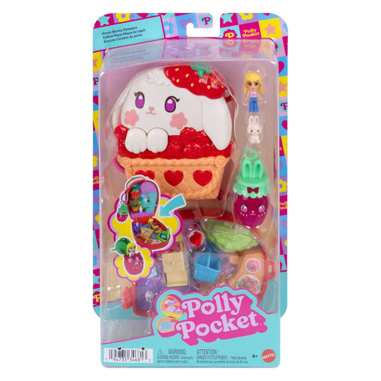 Pic polly pocket compact speelset knick van het konijn