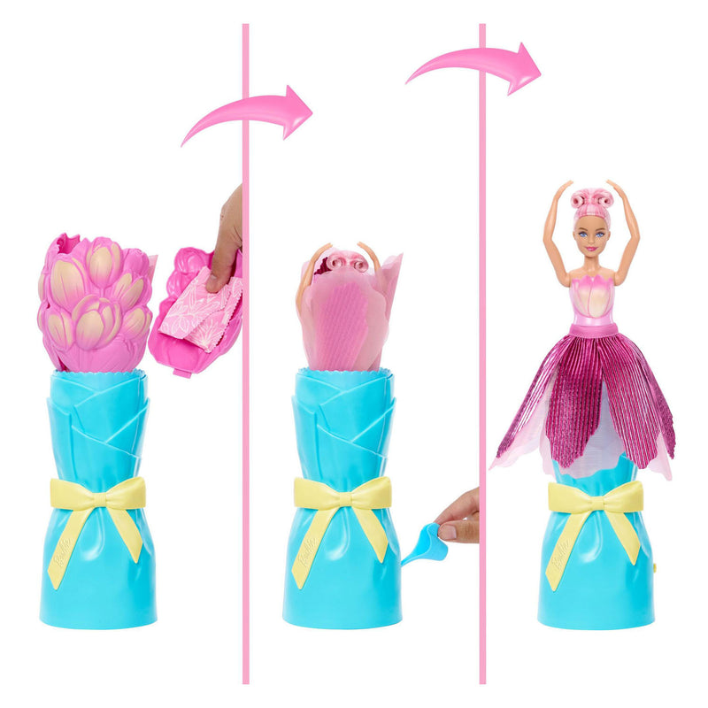 Afbeelding laden in galerijviewer, Barbie petal pop roze tulp

