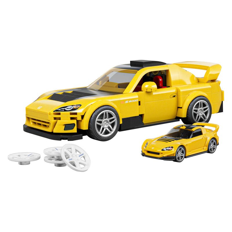 Afbeelding laden in galerijviewer, Hot wheels brick shop speed series 2007 honda s2000 1:32 bouwset - 257dlg.
