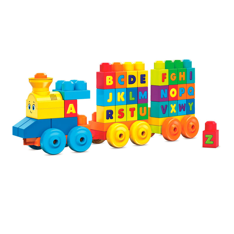 Afbeelding laden in galerijviewer, Mega bloks abc muziektrein - educatieve bouwblokken voor 1-5 jaar - 50 blokken
