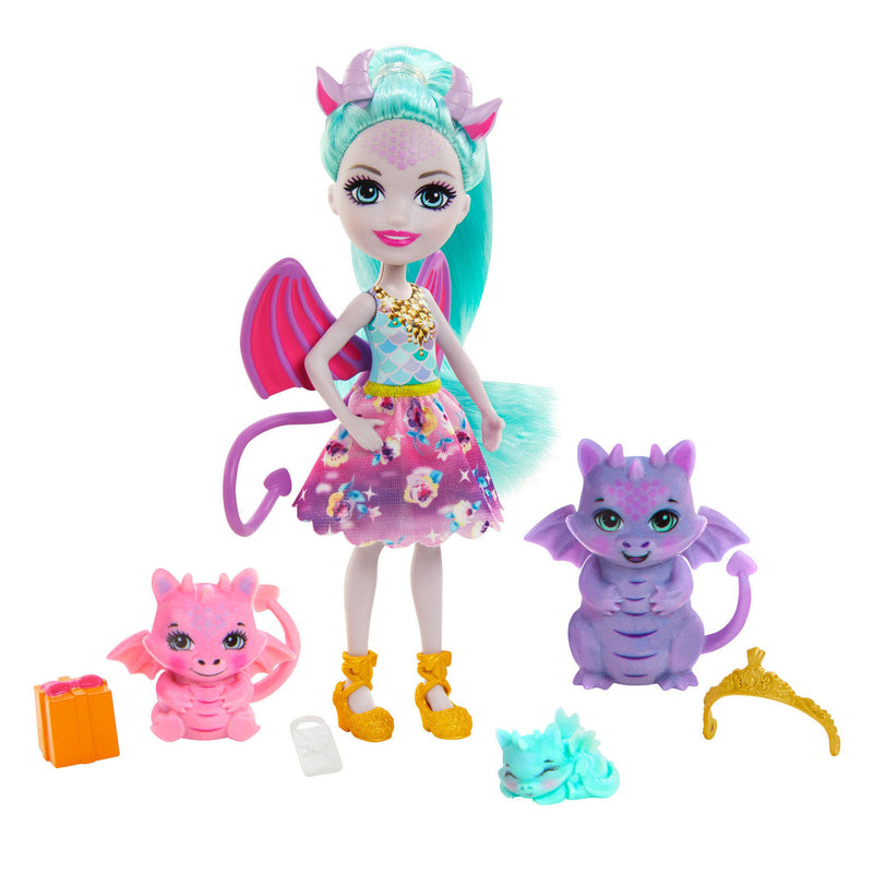 Afbeelding laden in galerijviewer, Mattel Enchantimals Drakenfamilie
