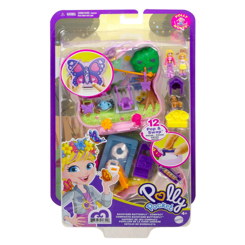 Afbeelding laden in galerijviewer, Mattel Polly Pocket Pocket Vlindertuin compact

