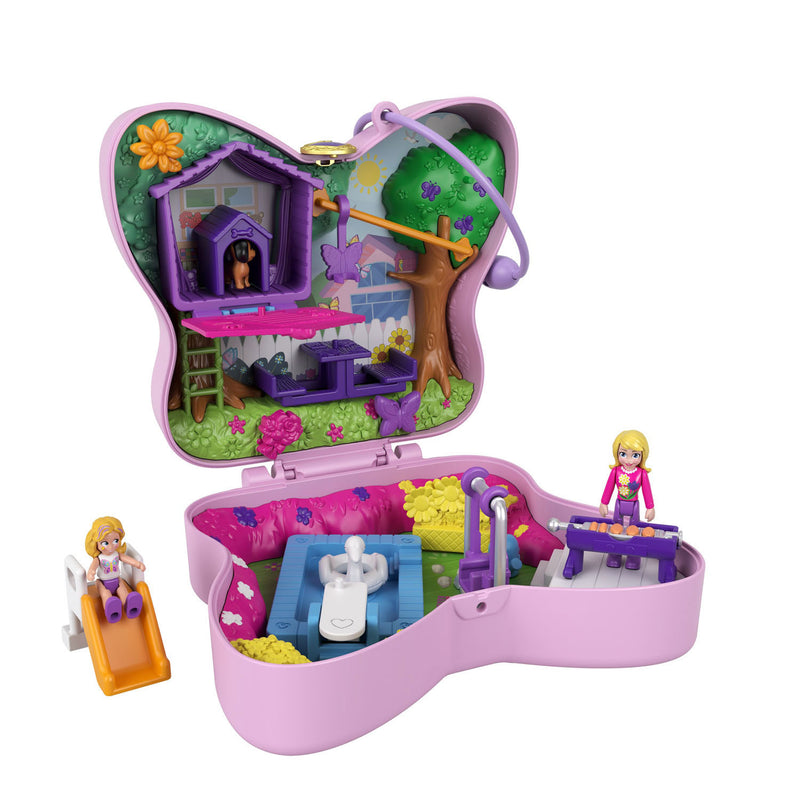 Afbeelding laden in galerijviewer, Mattel Polly Pocket Pocket Vlindertuin compact
