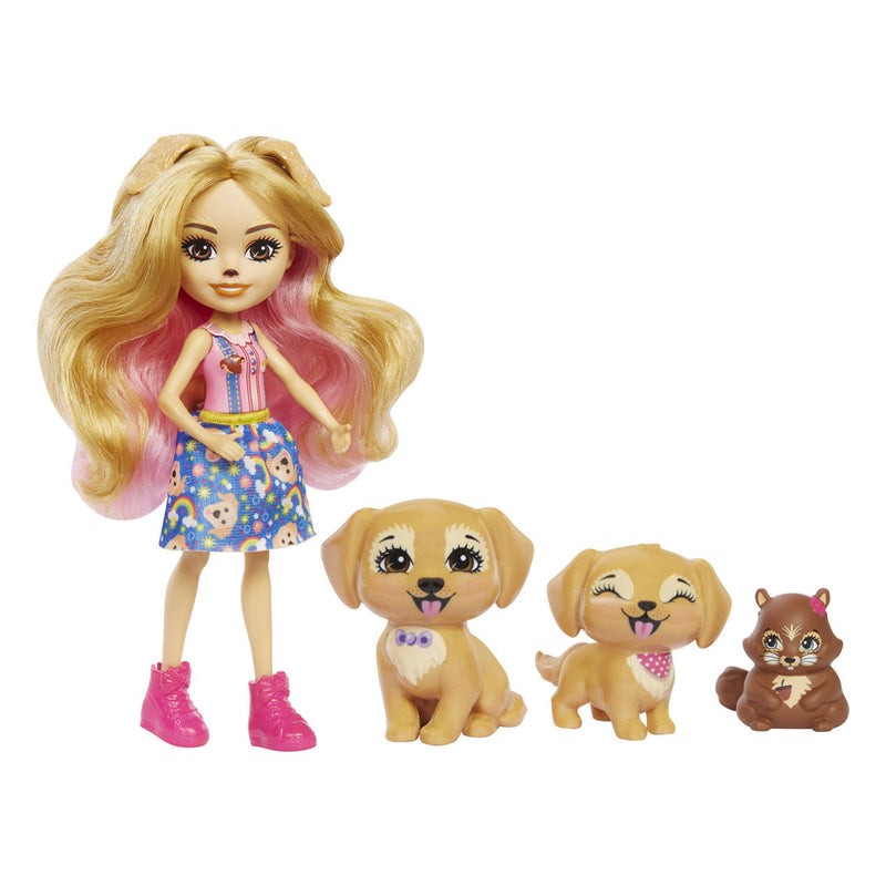 Afbeelding laden in galerijviewer, Mattel Enchantimals Gerika Golden Retriever Family
