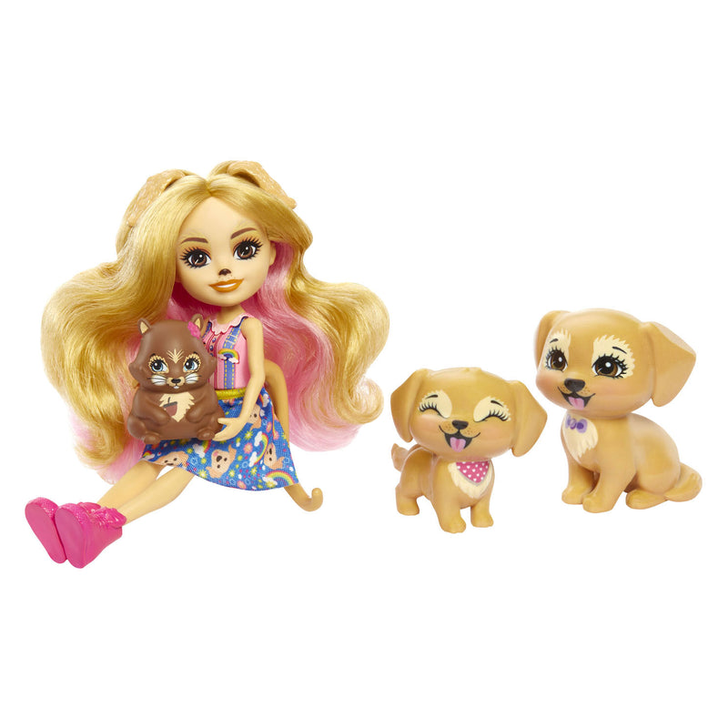 Afbeelding laden in galerijviewer, Mattel Enchantimals Gerika Golden Retriever Family
