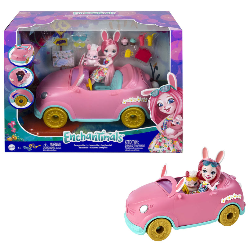 Afbeelding laden in galerijviewer, Mattel Enchantimals Konijn met Voertuig
