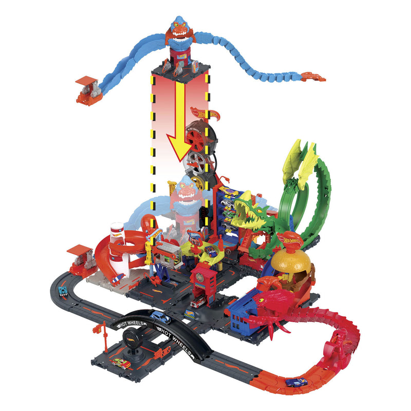 Afbeelding laden in galerijviewer, Mattel City Nemesis Lab Gas Station Gorilla Aanval
