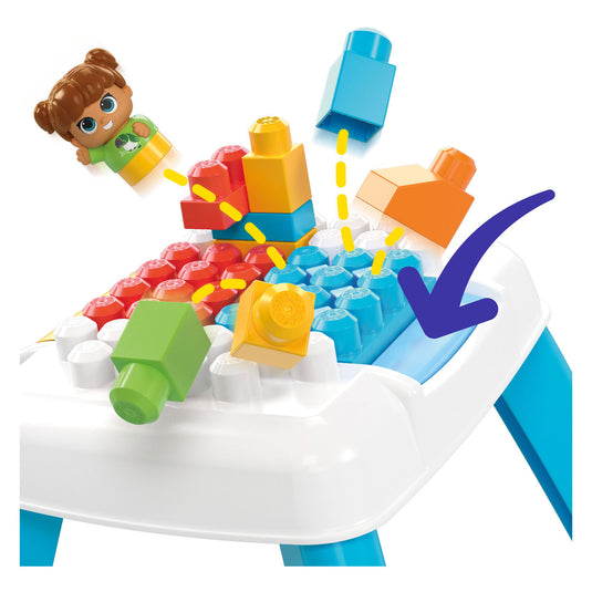 Mega bloks - build 'n tumble bouw tafel - 25dlg.