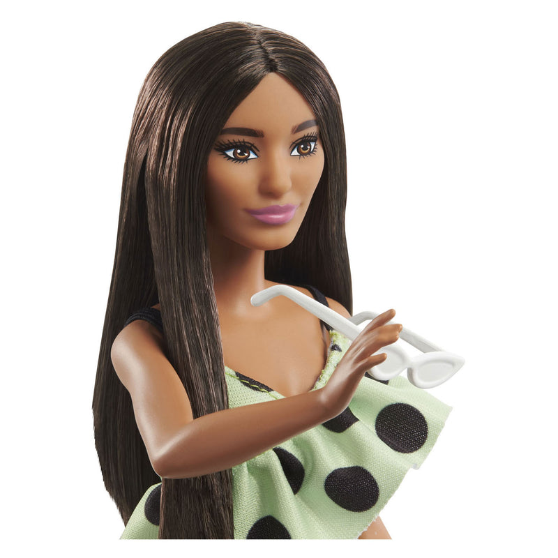 Afbeelding laden in galerijviewer, Mattel barbie fashionistas pop - lime groen polka dots
