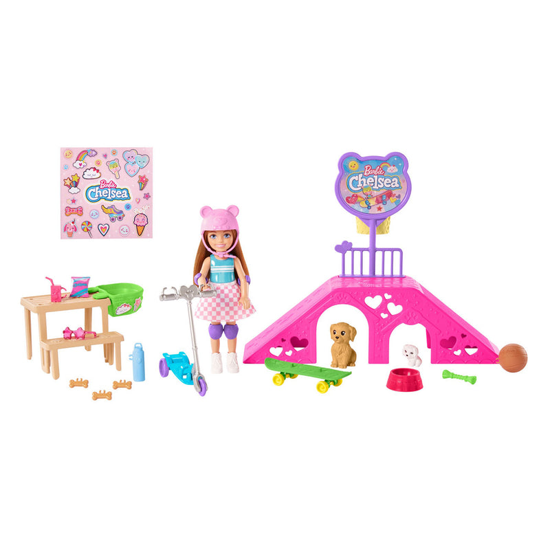Afbeelding laden in galerijviewer, Mattel Chelsea Pop Skatepark
