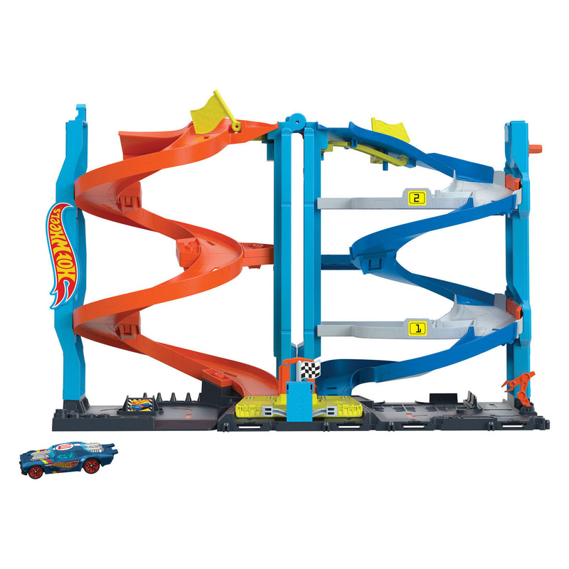 Afbeelding laden in galerijviewer, Hot wheels city transformerende racetoren - racebaan
