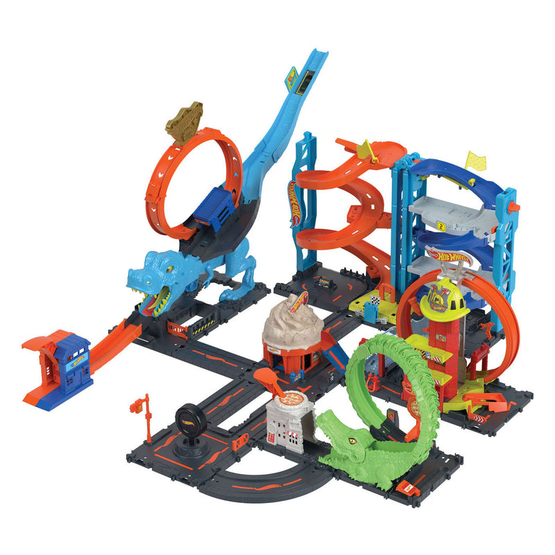 Afbeelding laden in galerijviewer, Hot wheels city transformerende racetoren - racebaan
