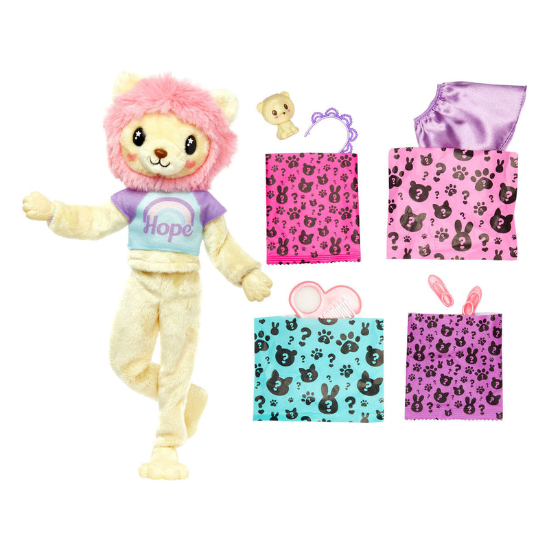 Afbeelding laden in galerijviewer, Mattel Cutie Reveal Pop Cozy Cute Tees Series Lion
