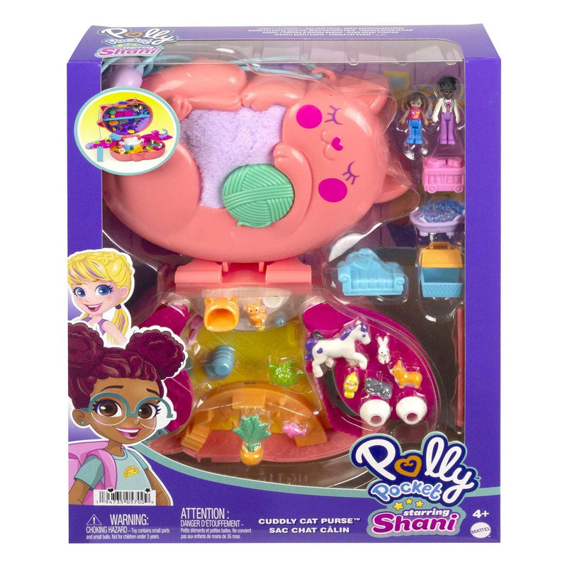 Afbeelding laden in galerijviewer, Mattel Polly Pocket Shani de Knuffelkat Speelset
