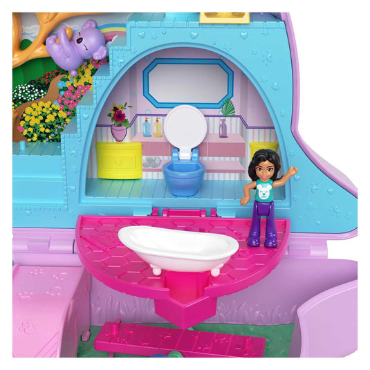 Mattel polly pocket mama en joey kangoeroe tas speelset