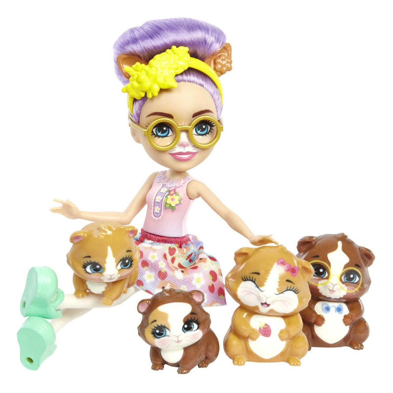 Afbeelding laden in galerijviewer, Mattel Enchantimals City Tails Pop Glee Cavia en Caviavriendjes
