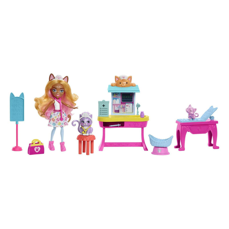 Afbeelding laden in galerijviewer, Mattel Enchantimals City Tails Dokterspraktijk Speelset
