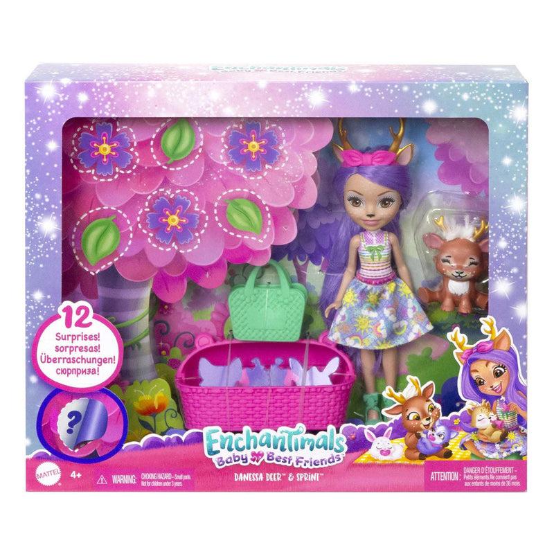 Afbeelding laden in galerijviewer, Mattel Enchantimals Baby Best Friends Pop Danessa Deer en Sprint
