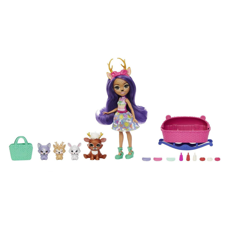 Afbeelding laden in galerijviewer, Mattel Enchantimals Baby Best Friends Pop Danessa Deer en Sprint
