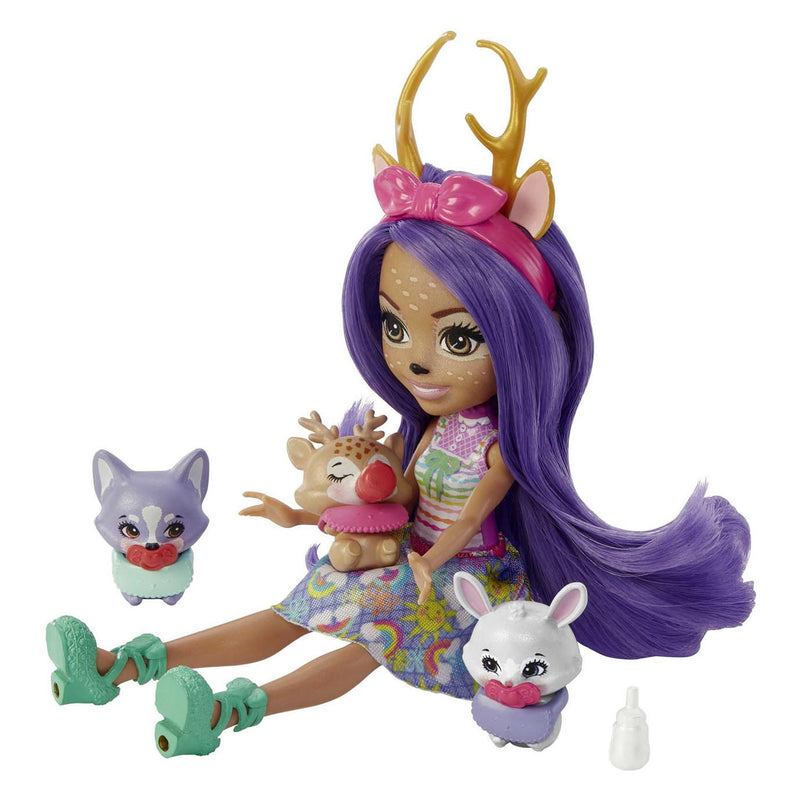 Afbeelding laden in galerijviewer, Mattel Enchantimals Baby Best Friends Pop Danessa Deer en Sprint

