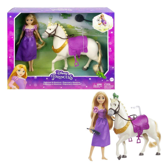Mattel disney princess pop - rapunzel en maximus
