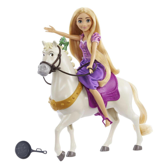 Mattel disney princess pop - rapunzel en maximus