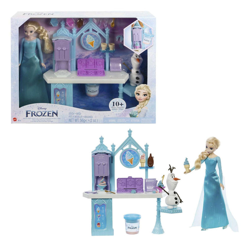 Afbeelding laden in galerijviewer, Mattel Frozen Pop Elsa Olaf en de Traktatiewagen Klei Speelset
