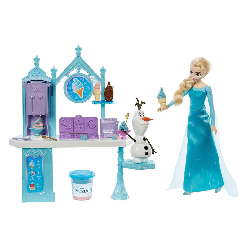 Afbeelding laden in galerijviewer, Mattel Frozen Pop Elsa Olaf en de Traktatiewagen Klei Speelset
