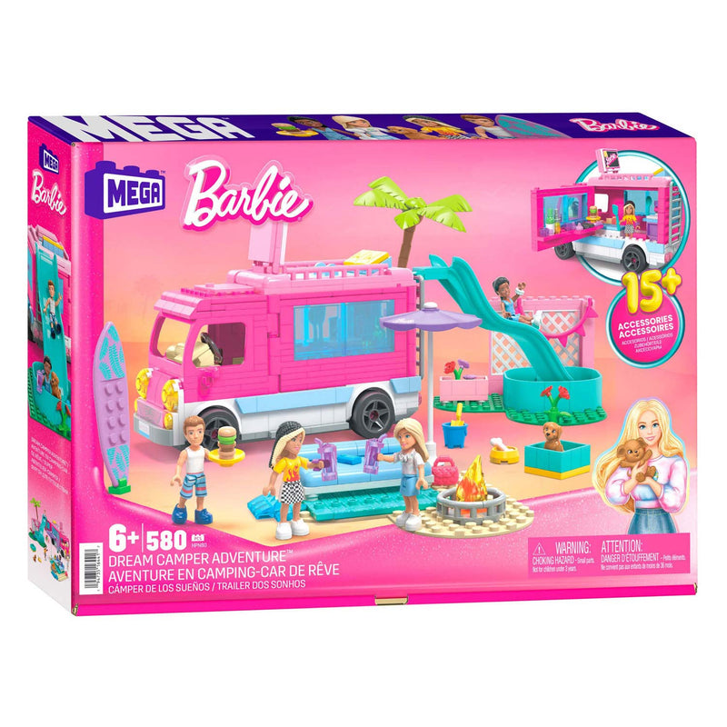 Afbeelding laden in galerijviewer, Mattel barbie droom camper avontuur bouwset, 580dlg.
