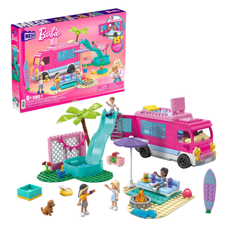 Afbeelding laden in galerijviewer, Mattel barbie droom camper avontuur bouwset, 580dlg.
