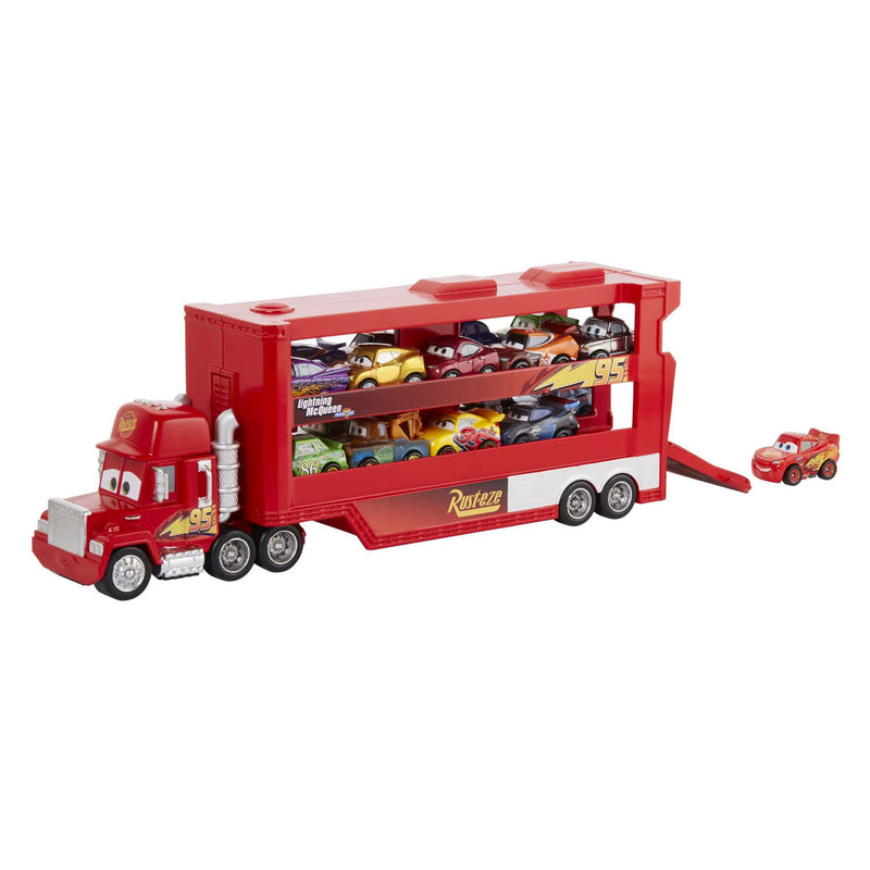 Afbeelding laden in galerijviewer, Mattel Pixar Mack Miniracers Transporter met 1 Miniracer
